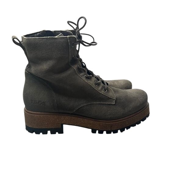 Taos Women's Grey and Brown Boots size 8-8.5 - Picture 3 of 6